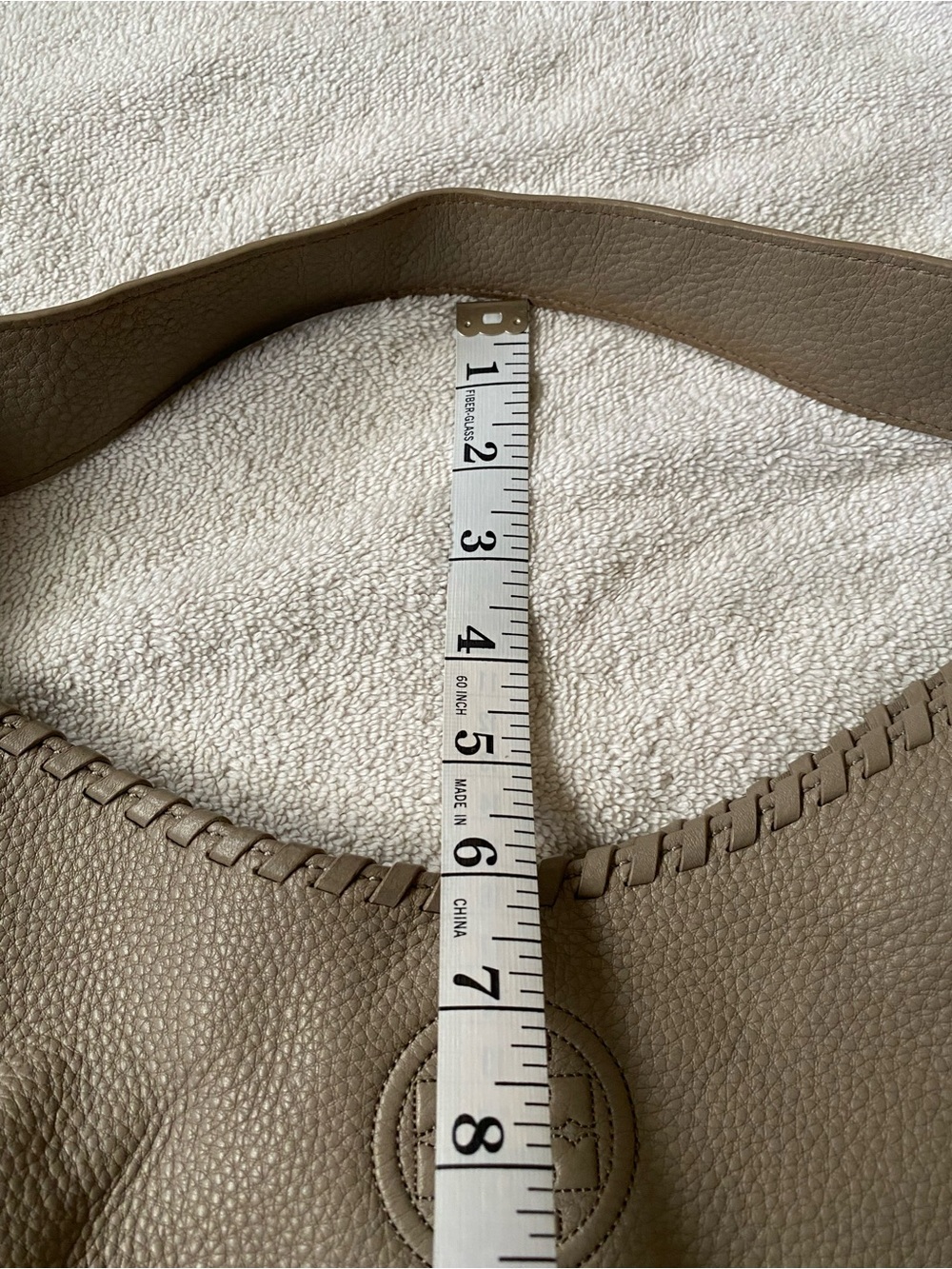 Tory Burch Marion Whipstitch Hobo bag Pebbled Leather - Picture 13 of 15